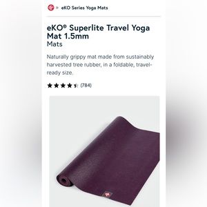 Manduka eKO SuperLite Traveling Yoga Mat 68” BRAND NEW UNOPENED (Purple)